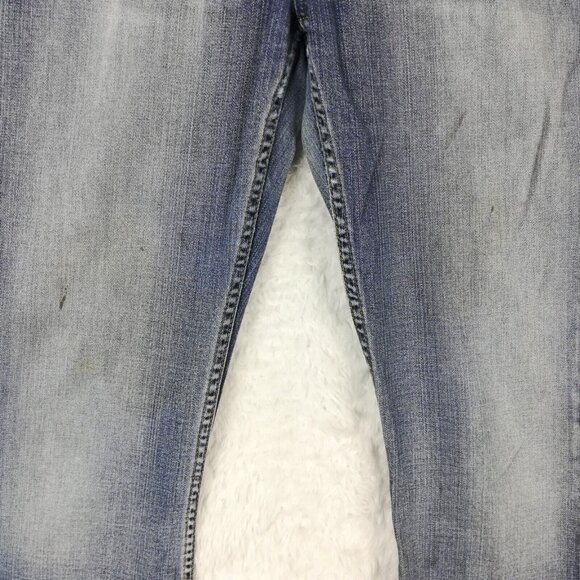 BKE Womens Jeans Star Stretch Flare Blue Denim Stone Wash Low Rise 32‎ - Picture 13 of 15